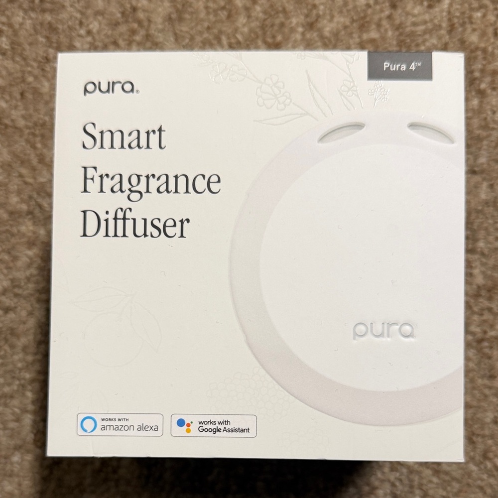 Pura 4 Smart Fragrance Diffuser with 2 scents (Holiday and Volcano)